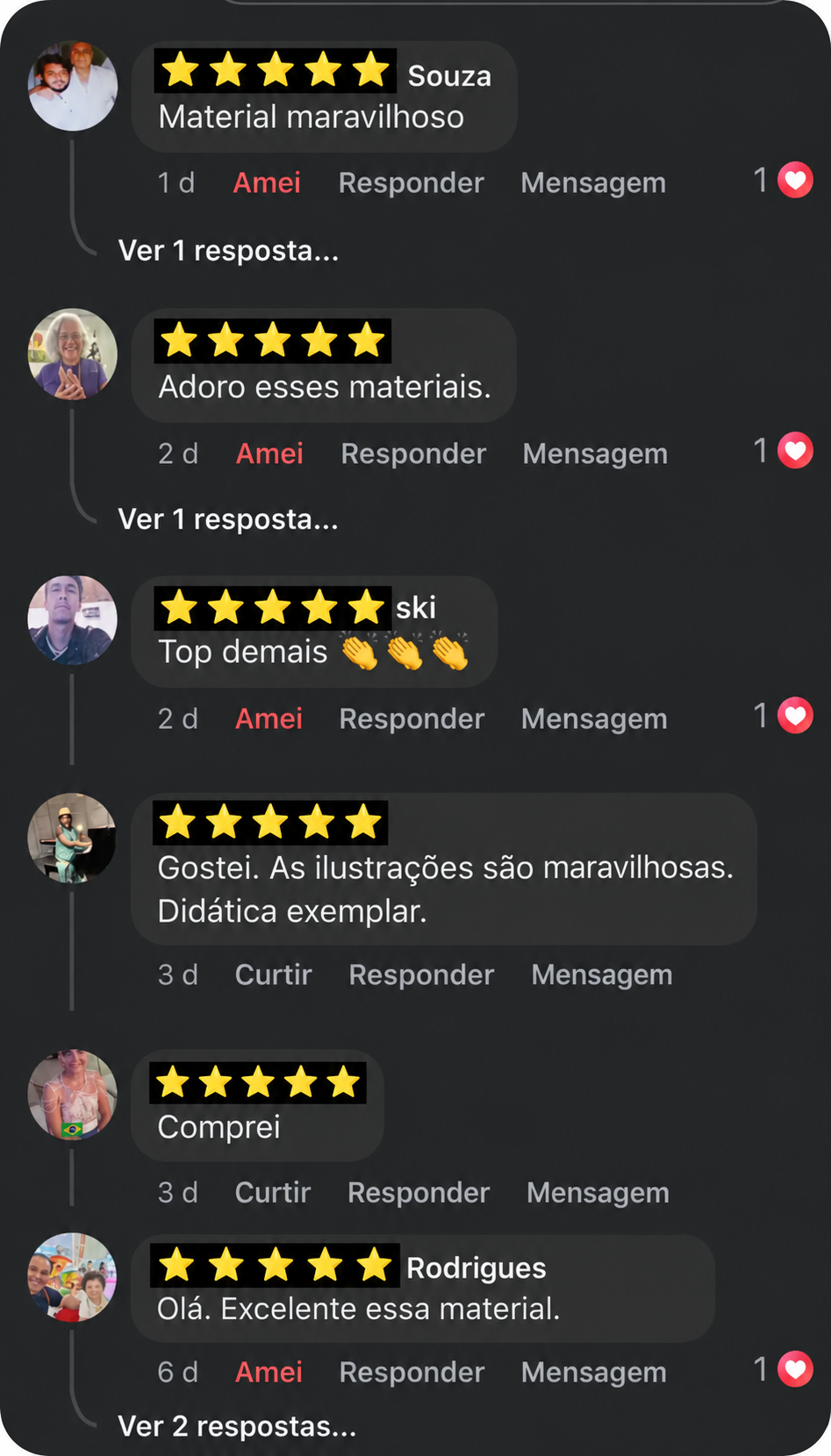 Depoimento sobre o material infantil de ukulele